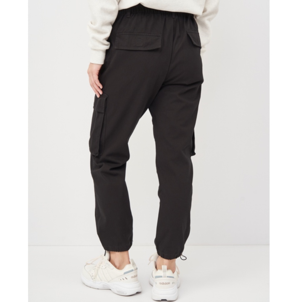 BERSHKA Black Utility Cargo Pants - 4